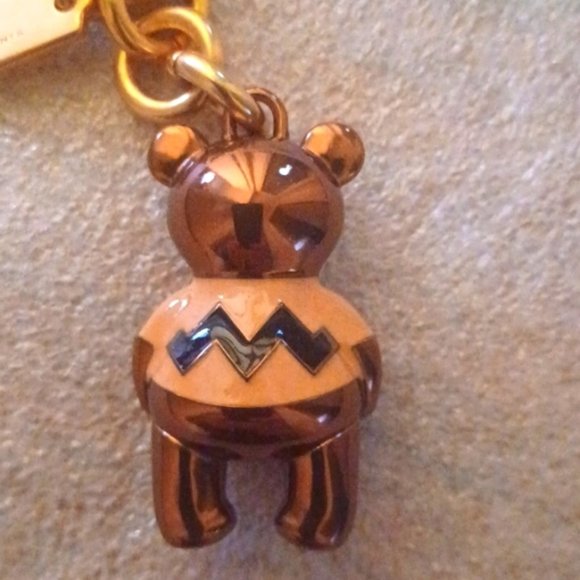 Coach X Peanuts Charlie Brown Bear Bag Charm, NWT - Picture 7 of 10